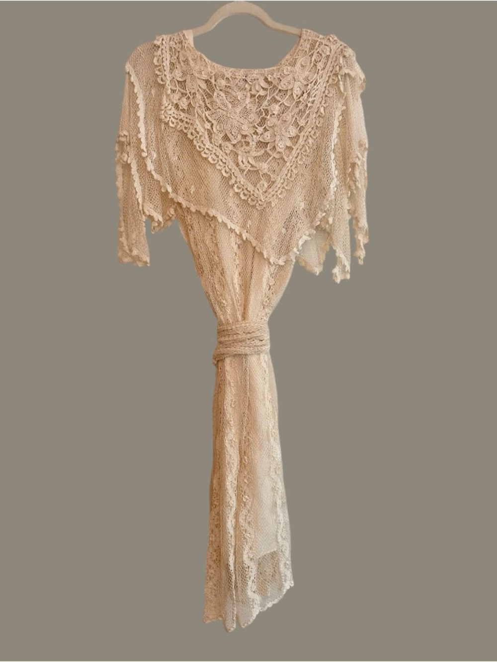Vintage Intricate Crochet Lace Dress
